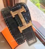 High Quality Replica Hermes Gold Buckle with Calf Belt 38mm